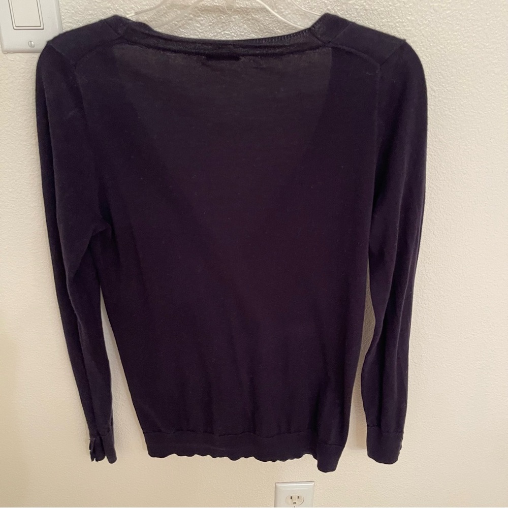 J. Crew Featherlight Thin Cardigan 100% Cotton Size Small - Picture 2 of 5